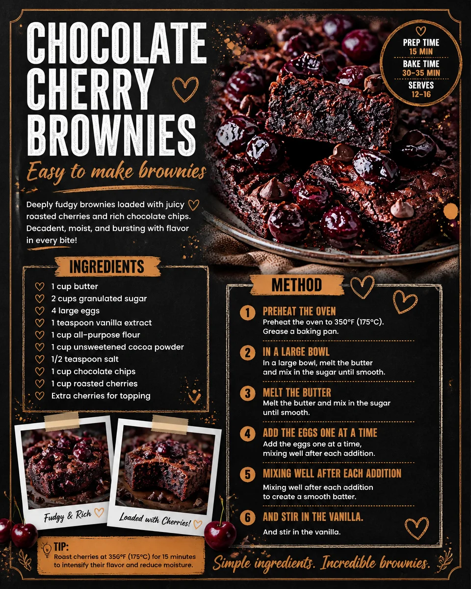 Chocolate Cherry Brownies