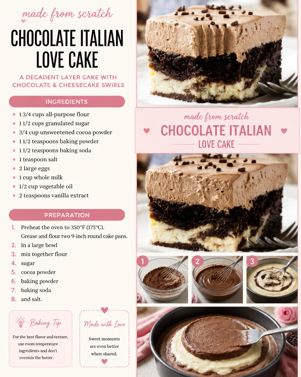 Chocolate Italian Love Cake