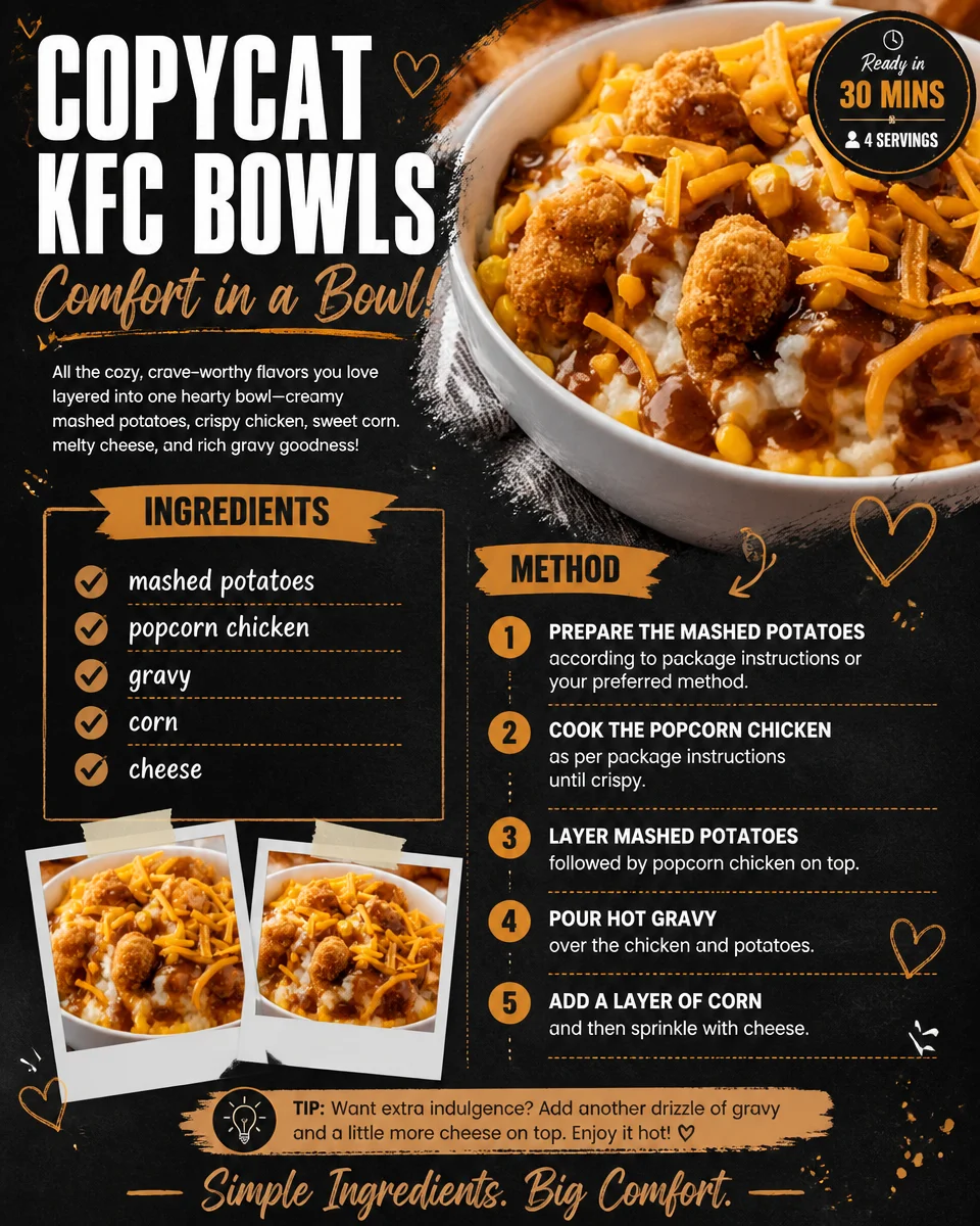 Copycat KFC Bowls