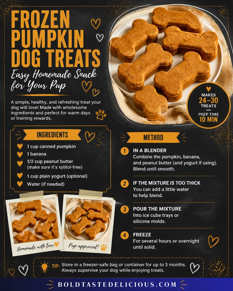 Frozen Pumpkin Dog Treats