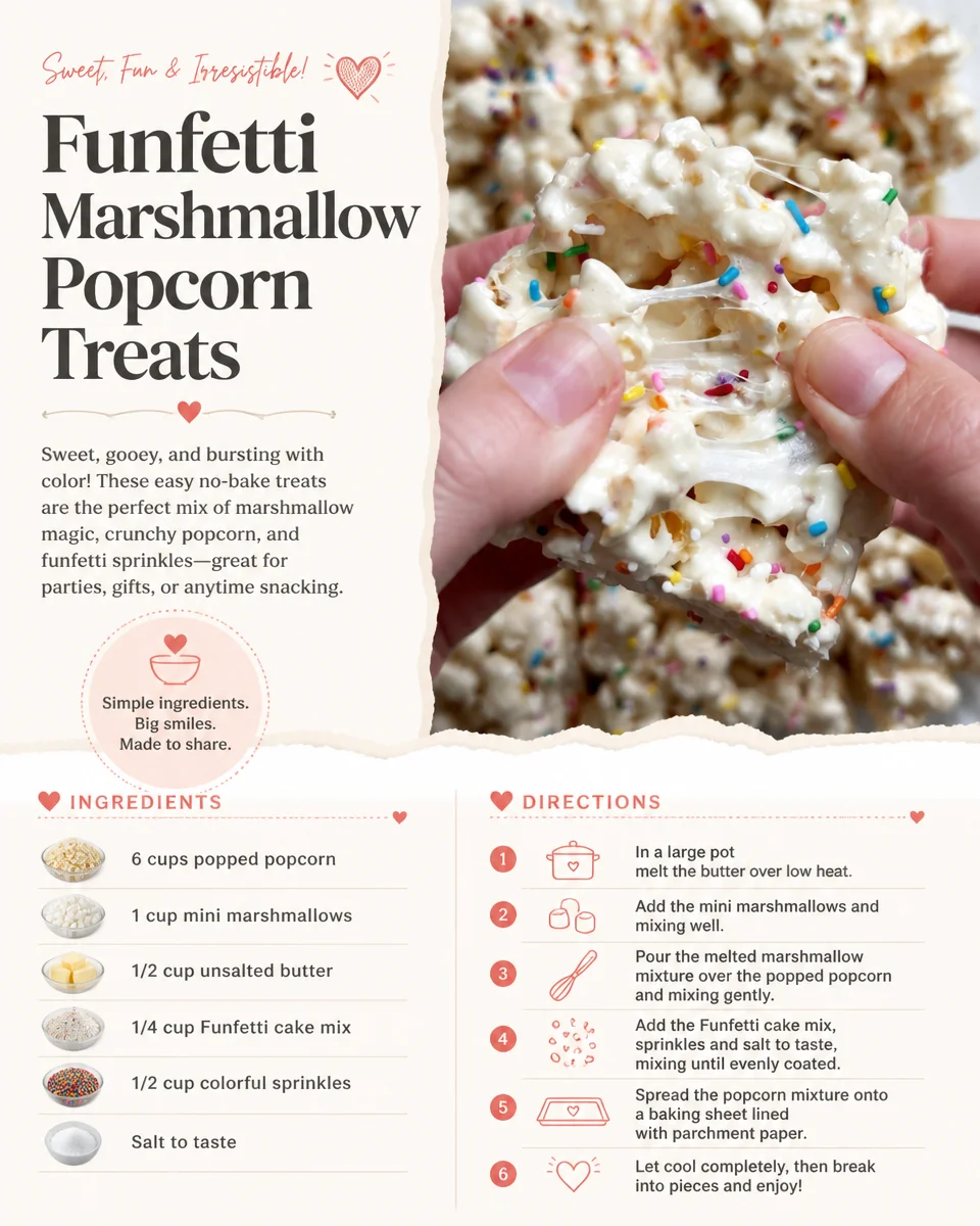 Funfetti Marshmallow Popcorn Treats