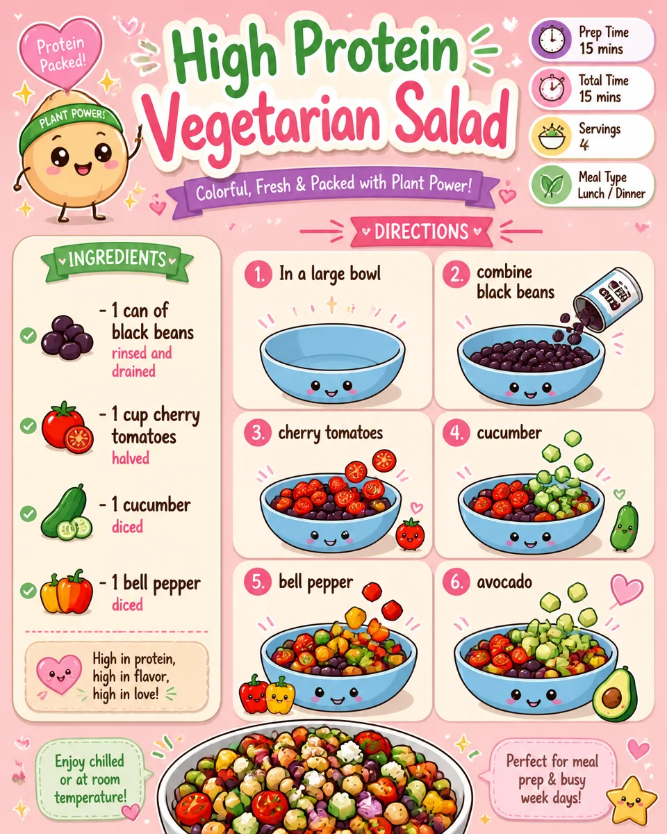 High Protein Vegetarian Salad
