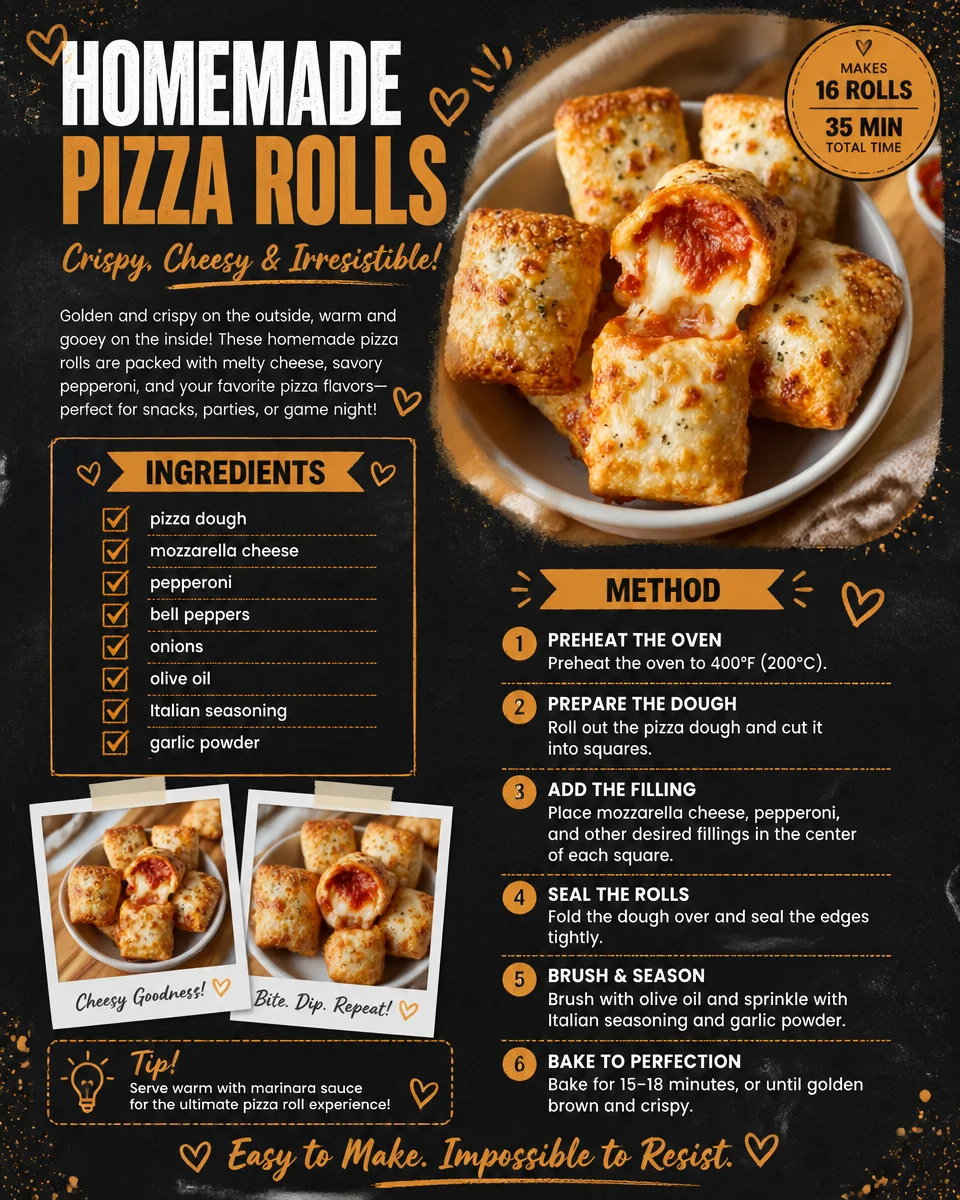 Homemade Pizza Rolls