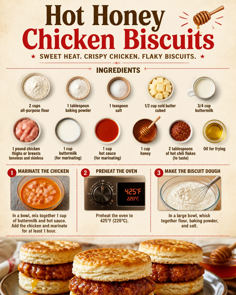 Hot Honey Chicken Biscuits