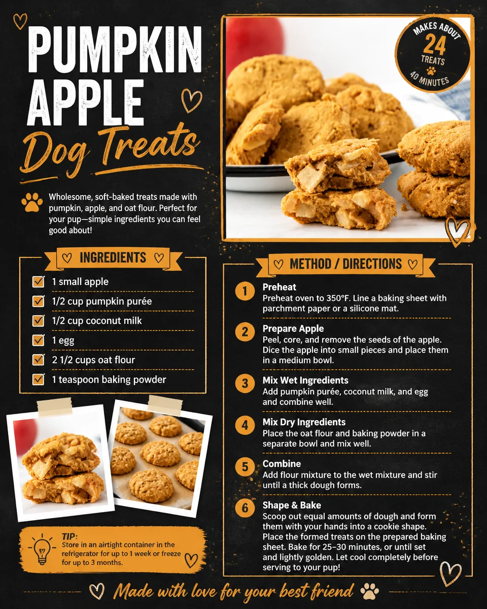 Pumpkin Apple Dog Treats