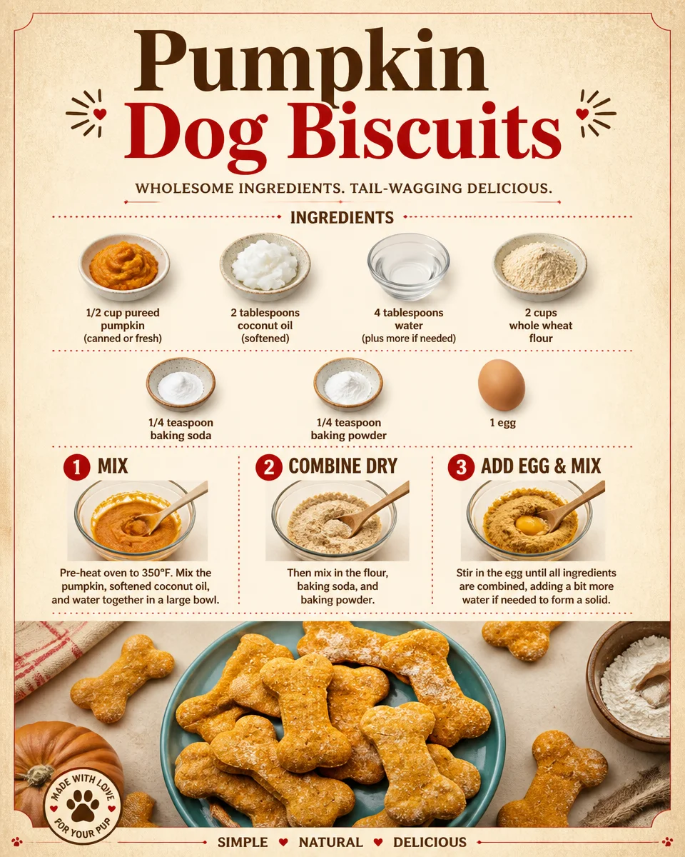 Pumpkin Dog Biscuits