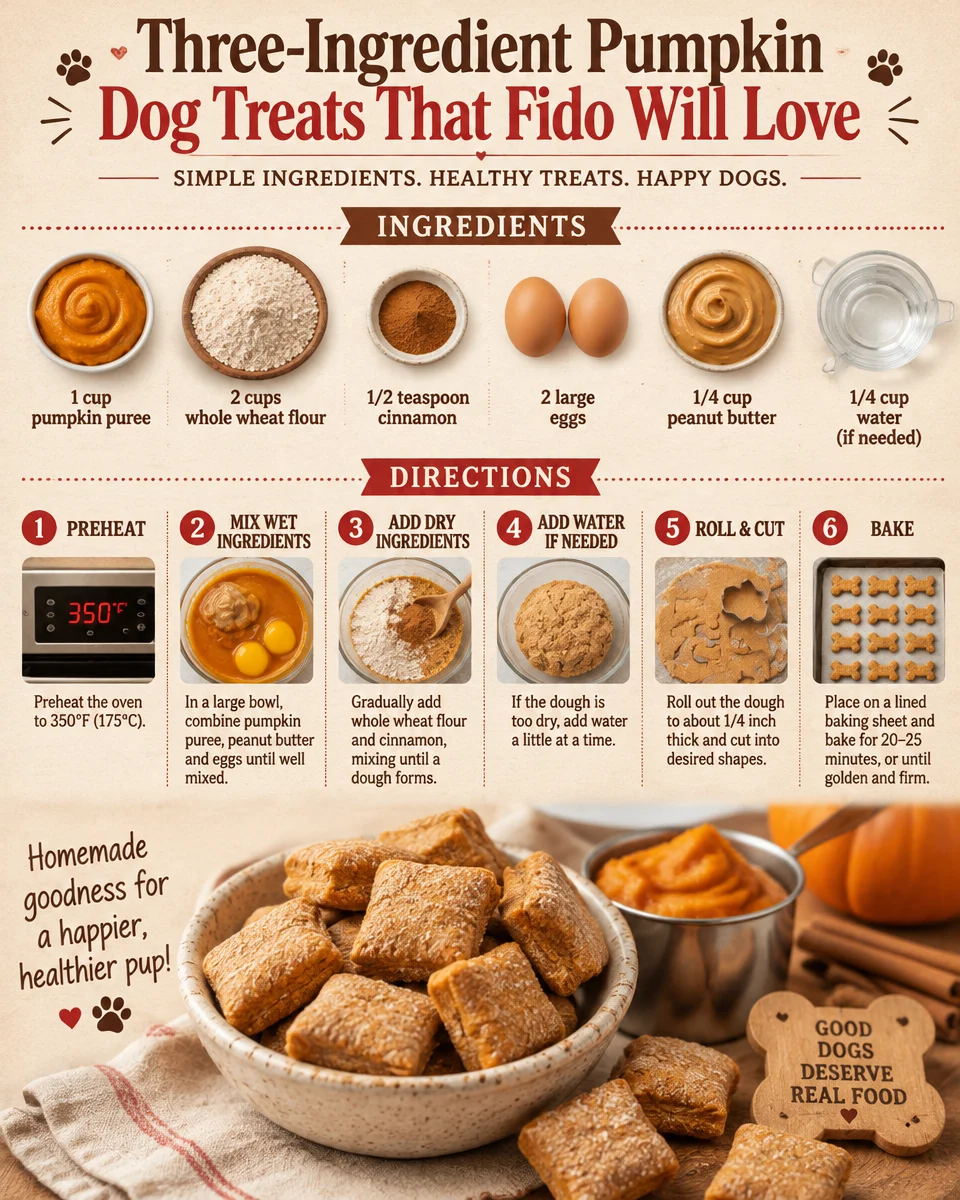 Three-Ingredient Pumpkin Dog Treats That Fido Will Love